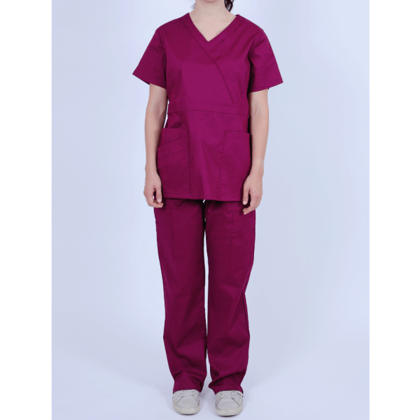 Scrub, Surgical, Medical Uniform for Woman Plum Color